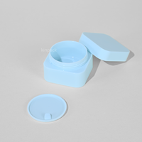 Pots en plastique PP vides multicolores de forme carrée 5g 10g 15g 30g 50g rechargeables pour crème cosmétique