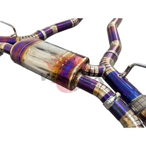 Kit d'échappement Vortex Titanium Valvetronic pour G90 M3 2025, silencieux de performance chauffé, kit catback avec embouts en carbone violet - Product Image 6