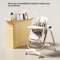 Chaise haute électrique intelligente pour bébé, berceuse multifonctionnelle, pliable, inclinable, berçante, table à manger pour enfants, deux-en-un