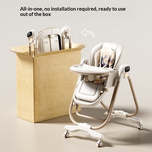 <span class=keywords><strong>Chaise</strong></span> haute électrique intelligente pour bébé, <span class=keywords><strong>berceuse</strong></span> multifonctionnelle, pliable, inclinable, berçante, table à manger pour enfants, deux-en-un - Product Image 4