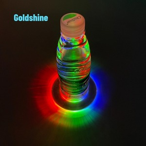 Almohadillas brillantes impermeables LED de tela con logotipo personalizado para posavasos para botellas, recuerdos de boda, regalos promocionales novedosos para Bar de coche - Product Image 2