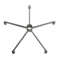 Pièces de mobilier scolaire : Base en alliage d'aluminium 5 étoiles KEDE, pièces durables pour chaise de bureau, pieds de chaise pivotante en maille