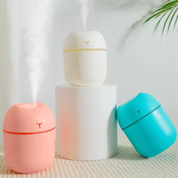 USB-Desktop-Luftbefeuchter, geräuschlos, bunte Lichter, Ultraschall, für Zuhause, 220 ml, Mini-Luft-Aromatherapie für den Einsatz im Auto und im Haushalt, tragbar