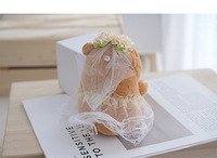 Nouvelle peluche en forme de robe de mariée, adorable capybara en peluche, porte-clés capybara, jouets pour machine à griffes, porte-clés en peluche