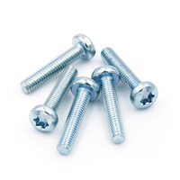 Vis à tête Torx sur mesure de fabrication chinoise, M3-M8, en acier/laiton/nylon zingué, à filetage grossier, vis bouton Torx