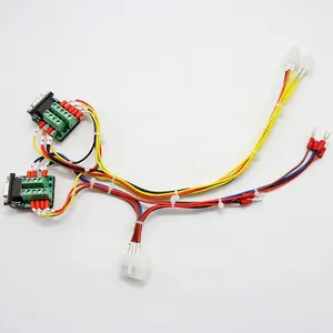 OEM/ODM 12POS 12PIN 0,75mm cable DB9 conector macho y hembra 380mm arnés de cableado con crimpado aislado