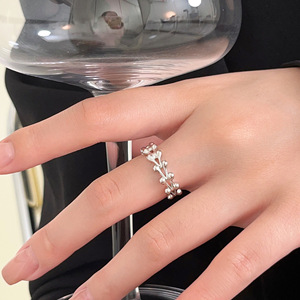Yinruitai S925 Sterling Silver Dragon Bone <b>Open</b> <b>Ring</b> Women Korean Design Everyday Wear Adjustable Size Jewelry - Product Image 4