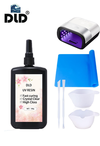 Resina UV DLD per Polimerizzazione a Immersione, Kit Resina UV 100g, Resina Acrilica UV Dura, Colla Dura per Creazione di Gioielli Fatti a Mano - Product Image 2