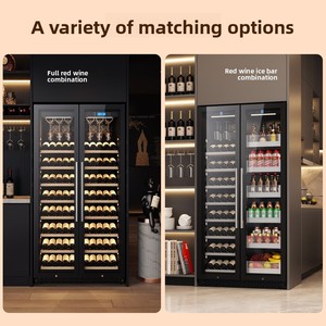 Meuble de rangement moderne pour vin avec fonction de température constante intégrée intelligente pour le refroidissement des boissons et de la vaisselle - Product Image 6