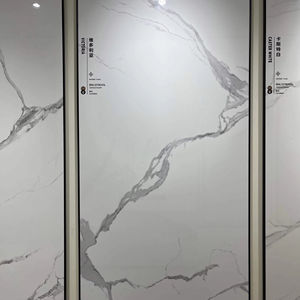 Losas de Piedra Sinterizada de Porcelana, Gran Formato 1200x2700, Estilo Mármol Calacatta Blanco, 12mm, Modernas, Económicas, para Dormitorio - Product Image 1