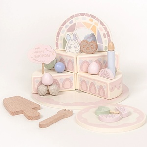 Set di giochi di ruolo per bambini casa di simulazione in legno <span class=keywords><strong>giocattolo</strong></span> da <span class=keywords><strong>cucina</strong></span> e torta di compleanno regalo di taglio per il compleanno della ragazza - Product Image 1