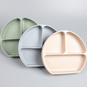 Eversoul Custom Siliconen Producten Kids Eetgerechten Slip Resistente Voeding Verdeeld Zuig Babyplaat Voor Peuter Kinderen - Product Image 3