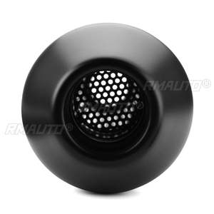 Silencieux d'échappement universel pour moto Cafe Racer, 44.5CM, 17,5 pouces, avec support coulissant, noir mat argenté - Product Image 4