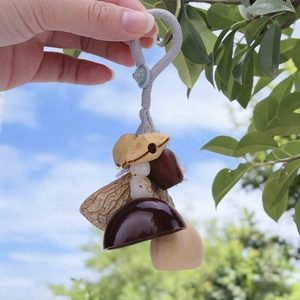 Wholesale Multi Style Handcrafted Dried Fruit Shell <b>Wind</b> <b>Chime</b> Pendant Ethnic Keychain Backpack Hanging Decor - Product Image 6