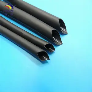 Tubo termorretráctil con tubo de pegamento, revestimiento adhesivo de doble pared, termorretráctil, envoltura retráctil, kit de funda de cable de alambre