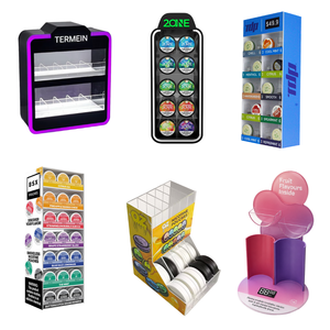 ตู้โชว์อะคริลิคแบบกำหนดเองพร้อมไฟ RGB LED และม่านม้วนแบบสปริงสำหรับใส่ซองนิโคตินสนูส์ สำหรับร้านขายอุปกรณ์สูบบุหรี่ ผลิตโดยโรงงาน DSP เวียดนาม - Product Image 3