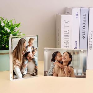 10 Pack Durable Magnetic Easy Assembly Dust Proof Square <b>Fridge</b> <b>Magnets</b> Anti-Acrylic Photo Frame <b>for</b> Bedroom Nightstand Personal - Product Image 2