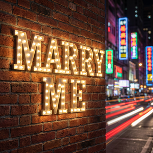 Décoration de mariage : Lettres lumineuses LED 3D « Marry Me » et « Love » de 4 pieds, conformes CE RoHS, alimentées par transformateur, grand format géant - Product Image 4