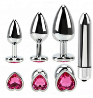 Ensemble de bouchons anaux en silicone populaire, bijoux en métal, dilatateur vaginal anal, jouets sexuels, bouchons anaux vibrants