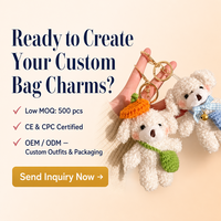 Porte-clés en peluche chien bouclé personnalisé avec logo, breloque de sac bouledogue, cadeau pour enfants, vente en gros, usine OEM ODM, 12 cm