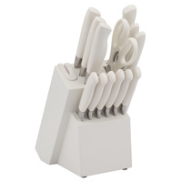 Ensemble de couteaux à steak de cuisine combinés en acier inoxydable blanc allemand