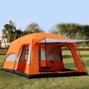 Kamping Barraca Zelt Tenda Tienda 210 D Oxford Cloth Tents Family Folding Luxury Beach Glamping Camping Tther Outdoor Tents