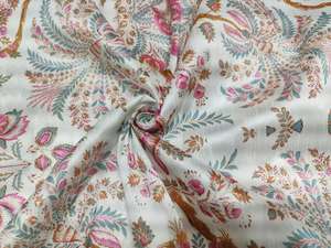 <b>Mulberry</b> <b>Silk</b> Woven <b>Fabric</b> Lightweight Soft Smooth Breathable for DIY Sewing Wedding Dress Crafts and Elegant Clothing - Product Image 2