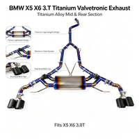 Tubo de Escape de Aleación de Titanio de Alta Calidad para BMW X5 X6 3.0T, Tubos de Escape CatBack con Válvulas, Controlador y Punta de Carbono
