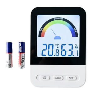 Thermo-hygromètres numériques <span class=keywords><strong>d</strong></span>'intérieur, écran LCD, température et <span class=keywords><strong>humidité</strong></span>, 3% RH, thermomètre haute précision <span class=keywords><strong>avec</strong></span> indicateur de niveau de confort - Product Image 2