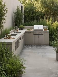 2025 Dorene 맞춤형 스테인레스 스틸 바베큐 그릴 모듈 식 야외 주방 섬 가구 부엌에서 가장 인기있는 아파트 - Product Image 4