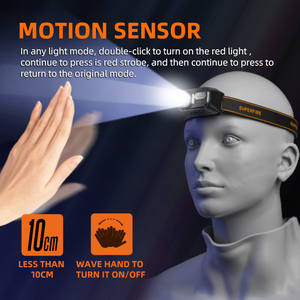 Led sạc đèn pha có thể điều chỉnh đèn pha ngoài trời không thấm nước 9 chế độ ánh sáng cho cắm trại chạy đi bộ đường dài - Product Image 4