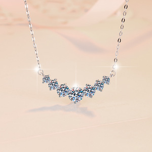 <span class=keywords><strong>Collana</strong></span> <span class=keywords><strong>con</strong></span> ciondolo a <span class=keywords><strong>cuore</strong></span> in moissanite VVS GRA da 2,8 carati in argento sterling S925, regalo da donna, spedizione dagli USA - Product Image 3