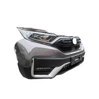 Conjunto de Parachoques Delantero Usado Completo con Parrilla, Faro y Sensor de Estacionamiento para CR-V 2017-2022, Piezas de Reparación de Carrocería para HONDA