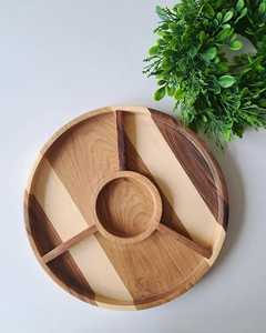 Ensemble de plateaux et de plats en bois écologiques, fabriqués à la main à partir de bois d'acacia et de bois de manguier naturels, idéal pour les maisons soucieuses de l'environnement - Product Image 4