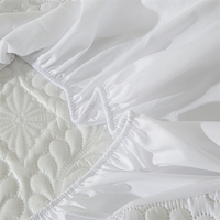 Housse de matelas en tissu polyester tissé imperméable, respirant, antidérapant, lavable en machine, couleur unie, motif fleur de phénix