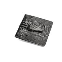 Dompet Pria Merek Mewah Dompet Pendek Retro Terbaik Dompet Mini Tempat Kartu Kredit Pria Ritsleting Kulit PU Tempat Kartu Multi Kartu