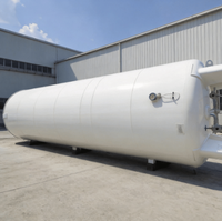Tanque de Almacenamiento de Gas Inerte de Segunda Mano, Recipiente de Presión Industrial para Nitrógeno Líquido, Oxígeno y Argón, Interior de Acero Inoxidable, Exterior de Acero al Carbono