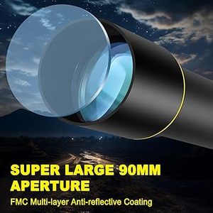 Kính thiên văn thiên văn mạnh mẽ 1000mm tùy chỉnh với khẩu độ 90mm cho thể thao & giải trí cho người mới bắt đầu và trẻ em - Product Image 3