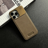 Étui de téléphone portable de luxe en aluminium sans cadre, aromathérapie, cuir PU, magnétique, antichoc pour iPhone 16 15 14 Pro Max