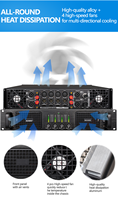 Fabrika Satışları MAX4400 4X800W Sınıf H Profesyonel Sahne Güç Amplifikatörü OEM/ODM Mini KTV Pro Ses Metal