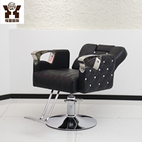 Fauteuil de Barbier Professionnel Robuste avec Cuir PU Capitonnage Diamant pour Salon de Coiffure et Institut de Beauté