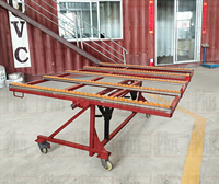 Chariot de transport inclinable Stoneplus en acier robuste et pratique avec longueur réglable pour la manutention de dalles