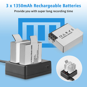 2025กล้องแอคชั่น<span class=keywords><strong>4K</strong></span> มุมกว้างพิเศษสำหรับเล่นกีฬา <span class=keywords><strong>DV</strong></span> 2.0นิ้วพร้อมอุปกรณ์เสริมแบตเตอรี่1350 mAh - Product Image 6
