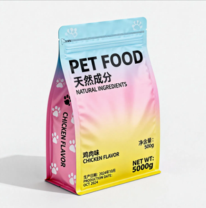 Özel Baskılı Gıda Sınıfı Plastik Ayakta Duran Kilitli Kedi Köpek Maması Ambalaj Poşetleri Pencereli Fabrika Toptan Satış - Product Image 4