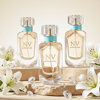 Flacon de parfum en verre de luxe 30ml 50ml, emballage cosmétique personnalisé avec boîte, flacon en verre vide de haute qualité, OEM ODM