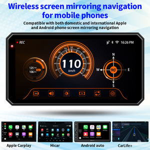 Neuester tragbarer Touchscreen-Motorrad monitor mit drahtloser IOS CarPlay-und Android Auto TPMS GPS Navigator-Aufnahme funktion - Product Image 4