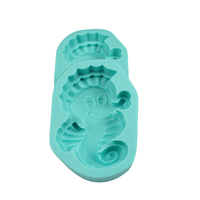 Moule en silicone créatif pour crème glacée hippocampe-Parfait pour les accessoires de cuisine et le gâteau mousse de sucettes glacées maison