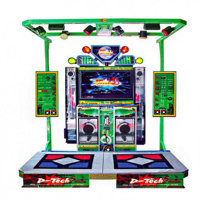 Pas cher Baby Bear Dance Revolution Arcade Game Machine Japonais Anglais Langue Fun Just Pump It Maquina De Baile Amusement Park