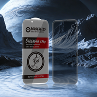Protection d'écran en verre trempé ultra-résistant 3D, 45 kg, sans cadre, entièrement transparente, antistatique, grand écran incurvé pour iPhone 17 Pro Max