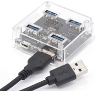 Divisor de Alta Velocidad 1 a 4 con 4 Puertos de Salida para Computadoras de Escritorio y Portátiles